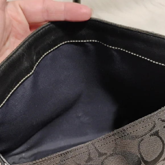 Coach Y2K Monogram C Clip Black Shoulder Bag W Hangtag - Picture 13 of 15